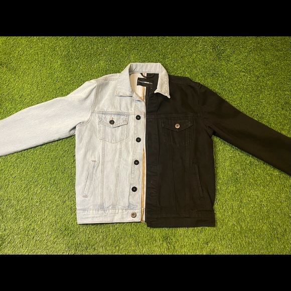 half color jean jacket